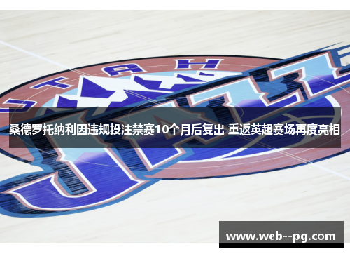 桑德罗托纳利因违规投注禁赛10个月后复出 重返英超赛场再度亮相